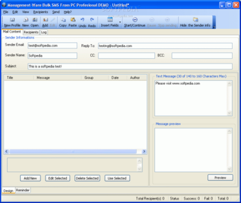 Bulk SMS From PC Starter Edition screenshot