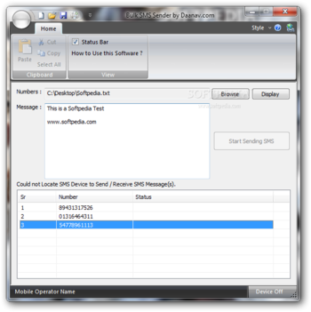 Bulk SMS Sender screenshot