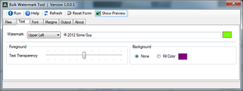 Bulk Watermark Tool screenshot