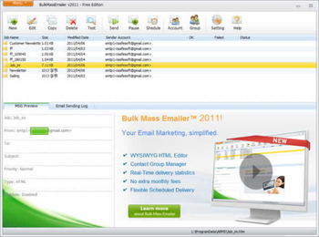 BulkMassEmailer screenshot
