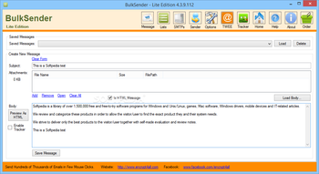 BulkSender - Lite Edition screenshot