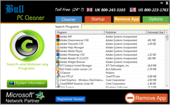 Bull Softwares PC Cleaner screenshot 2
