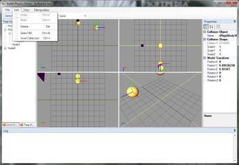 Bullet Physics Editor screenshot 2