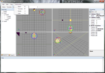 Bullet Physics Editor screenshot 3