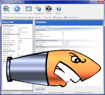 BulletProof FTP Server screenshot