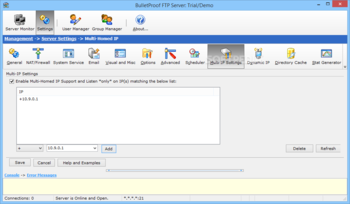 BulletProof FTP Server screenshot 17