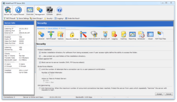 BulletProof FTP Server screenshot 3