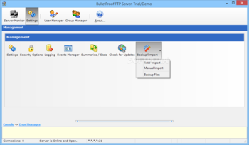 BulletProof FTP Server screenshot 6