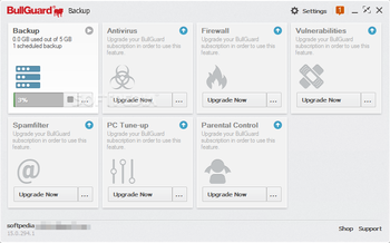BullGuard Backup screenshot
