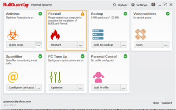 BullGuard Internet Security screenshot