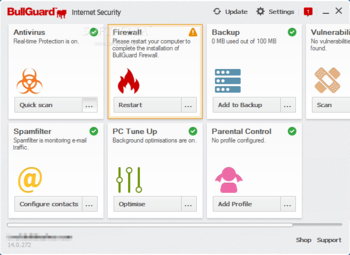 BullGuard Internet Security screenshot