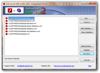 BullrushSoft Swf2exe Converter screenshot