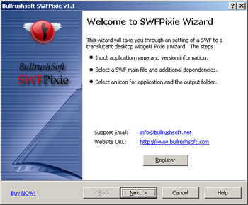 BullrushSoft SWFPixie screenshot