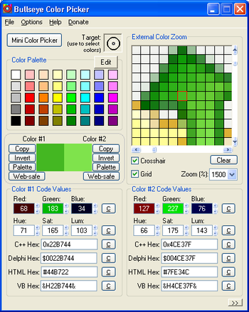 Bullseye Color Picker screenshot