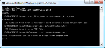 Bullzip Extract Text screenshot