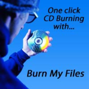 Burn My Files CD/DVD burning software screenshot