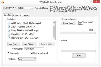 Burn Studio screenshot