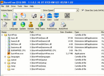 Burn4Free DVD Burning software screenshot