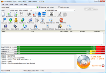 Burn4Free DVD Burning software screenshot 6