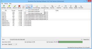 BurnArtist Disc Burning Software screenshot 2