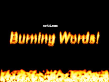 Burning Words Screensaver screenshot 3