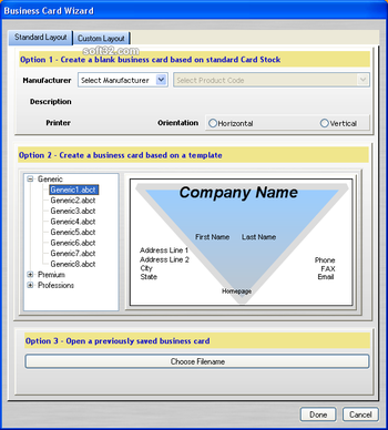 Business Card Creator for Word screenshot 2