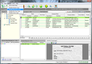 business card manager screenshot 2