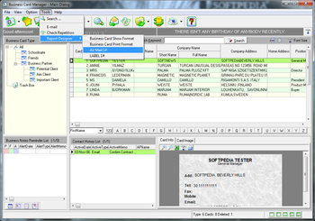 business card manager screenshot 3