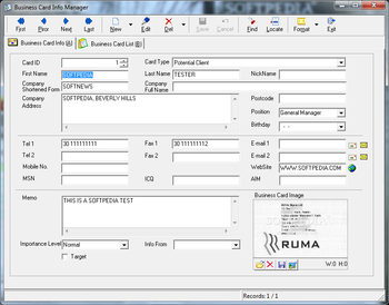 business card manager screenshot 4