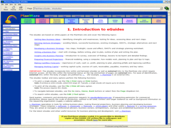 Business Plan eGuides screenshot