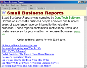 Business Reports screenshot