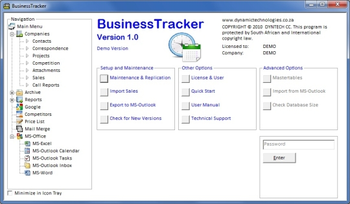 BusinessTracker screenshot