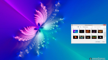 Butterfly Abstract Windows 7 Theme screenshot
