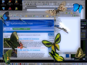 Butterfly Desktop 3D Screensaver screenshot 3