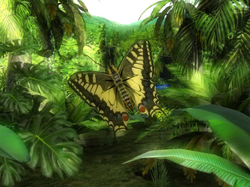 Butterfly Jungle 3D Screensaver screenshot 2