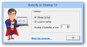 Butterfly on Desktop screenshot 2