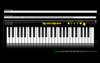 ButtonBeats Virtual Piano Black screenshot
