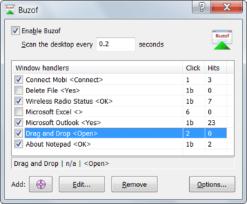 Buzof screenshot