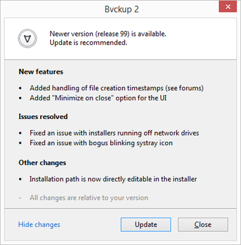 Bvckup 2 screenshot