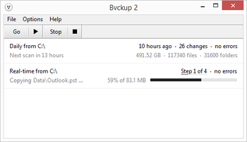 Bvckup 2 screenshot 3