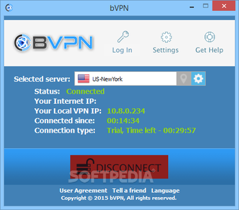 bVPN screenshot
