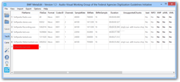 BWF MetaEdit screenshot