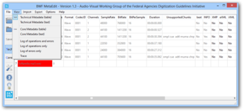 BWF MetaEdit screenshot 2