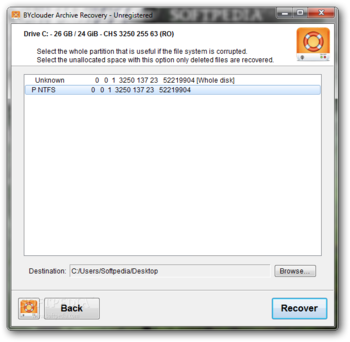 BYclouder Archive File Recovery screenshot 3