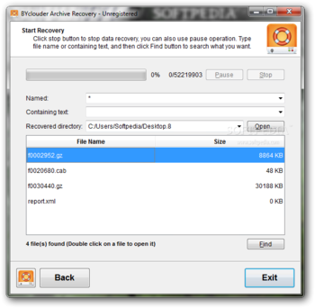 BYclouder Archive File Recovery screenshot 4
