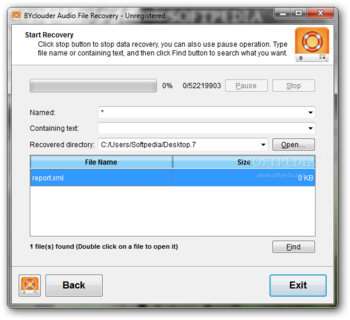 BYclouder Audio File Recovery screenshot 4