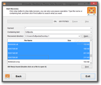 BYclouder BlackBerry Phone Data Recovery screenshot 4