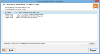 BYclouder Data Recovery Pro screenshot 3
