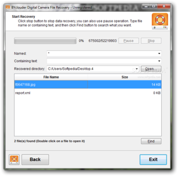 BYclouder Digital Camera File Recovery screenshot 4