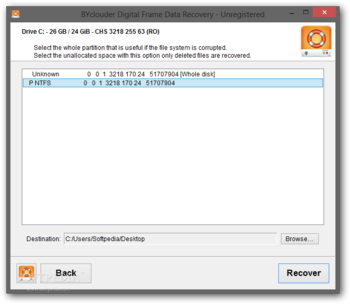 BYclouder Digital Frame Data Recovery screenshot 3